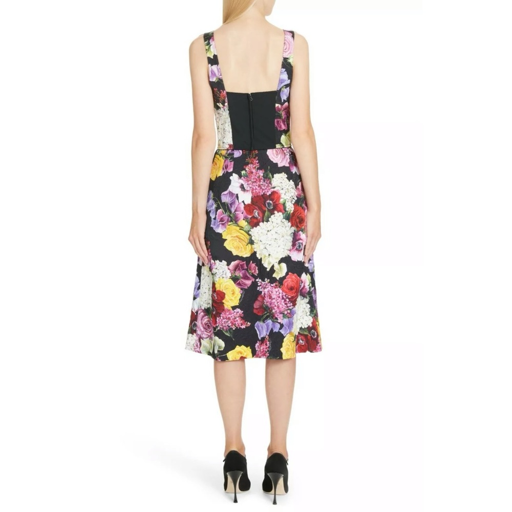 DOLCE & GABBANA Floral BROCADE Bustier Dress 44/6 - Picture 3 of 13